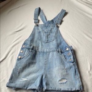 Jean Short Overalls